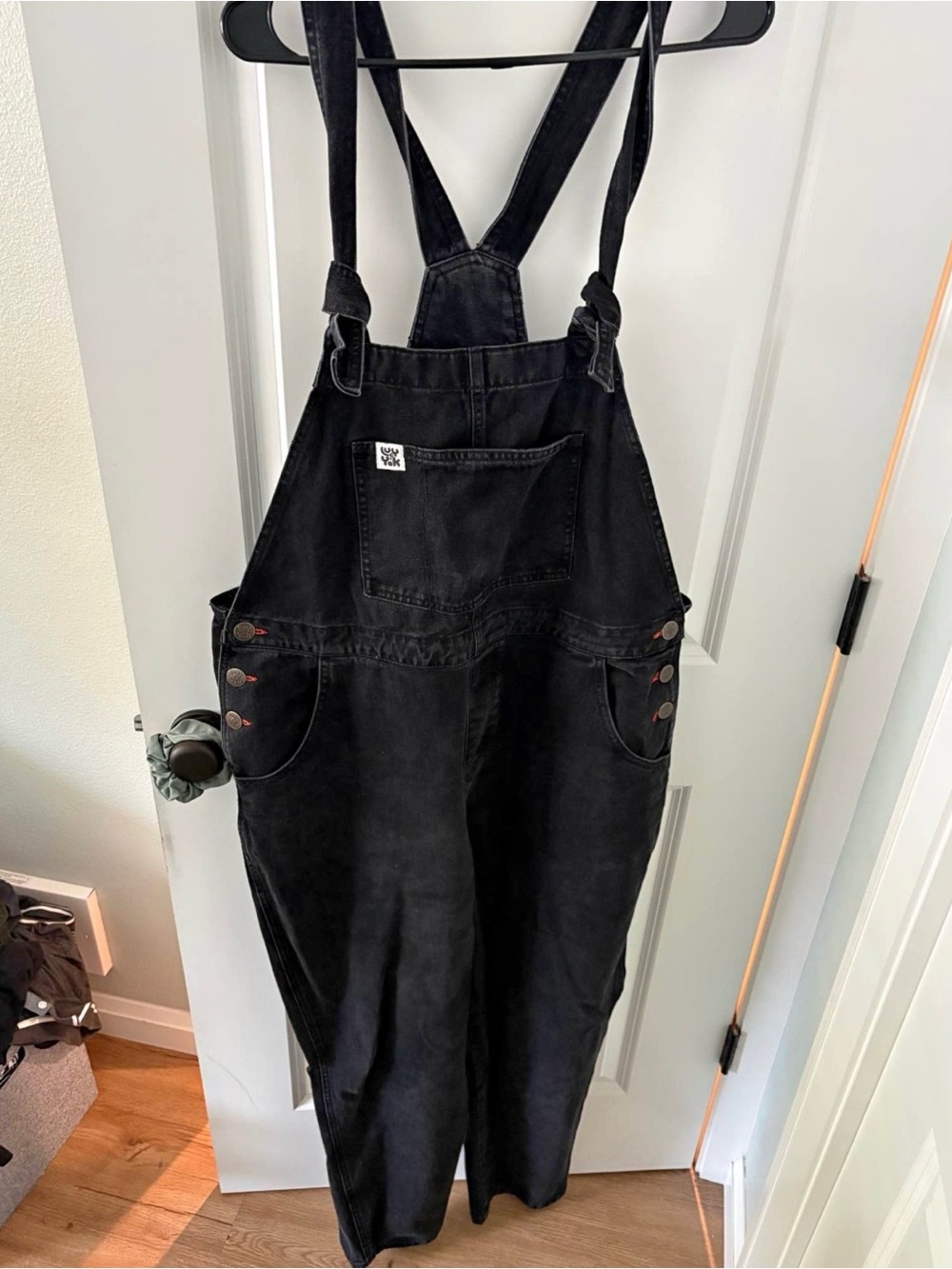 Lucy & Yak Black Denim Overalls Jumpsuit